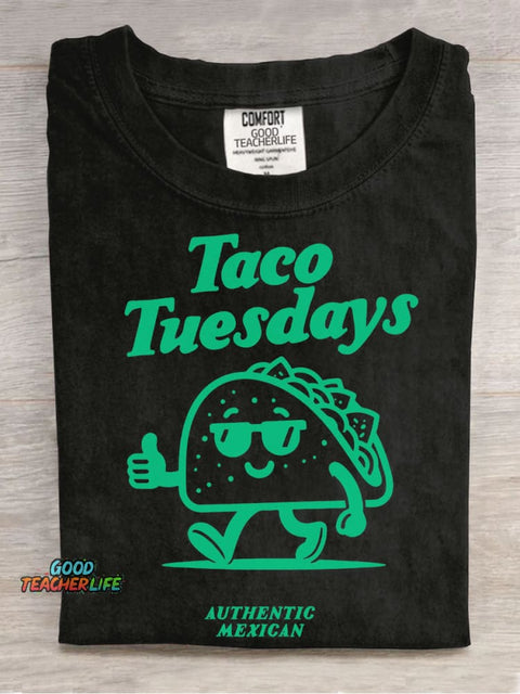 Taco Tuesdays Decorative Pattern T-shirt