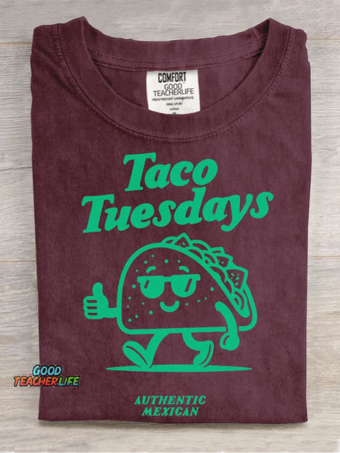Taco Tuesdays Decorative Pattern T-shirt