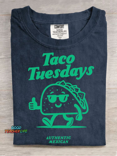 Taco Tuesdays Decorative Pattern T-shirt