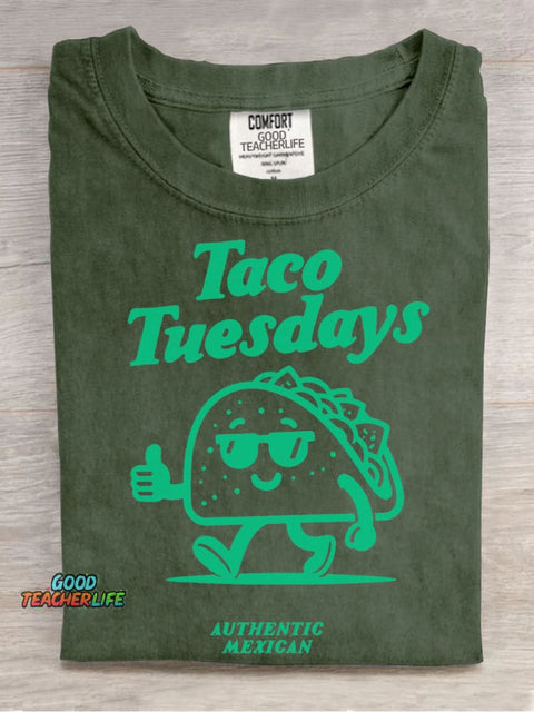 Taco Tuesdays Decorative Pattern T-shirt