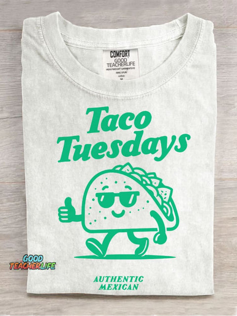 Taco Tuesdays Decorative Pattern T-shirt