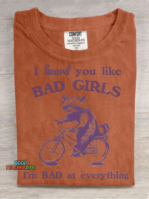 Bad Girls Decorative Pattern T-shirt