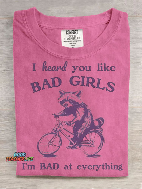 Bad Girls Decorative Pattern T-shirt
