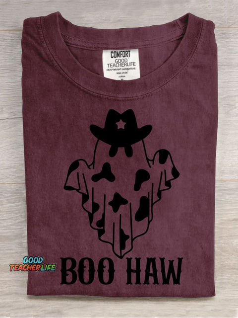 Halloween Cowboy Ghost Decorative Pattern T-shirt