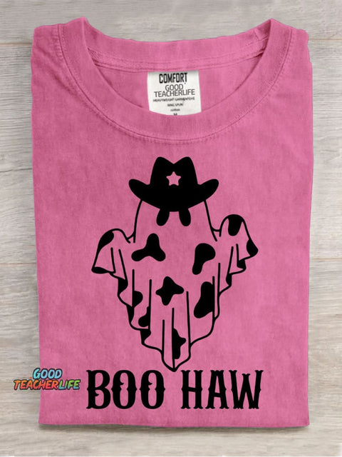 Halloween Cowboy Ghost Decorative Pattern T-shirt