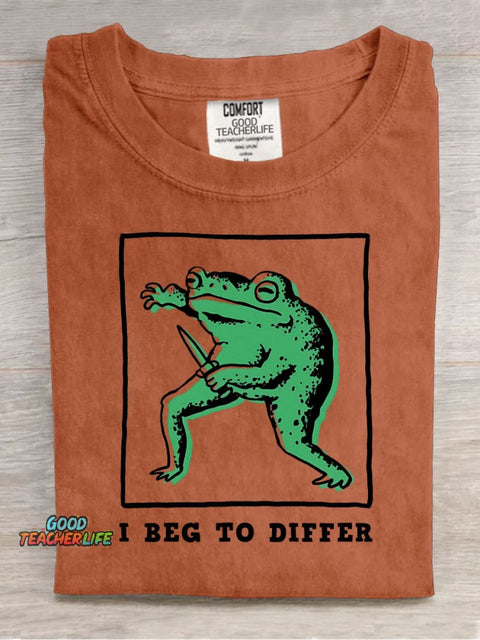 I Beg To Differ Decorative Pattern T-shirt