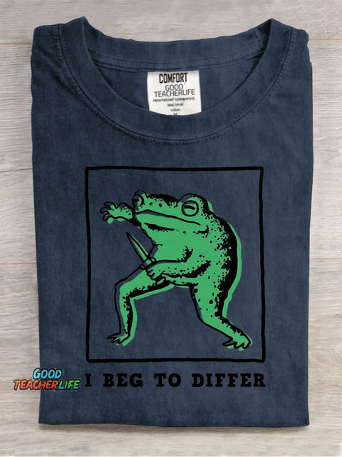 I Beg To Differ Decorative Pattern T-shirt