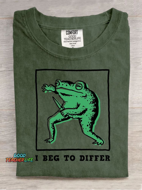 I Beg To Differ Decorative Pattern T-shirt