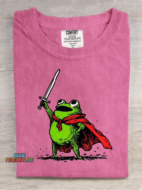 Warrior Frog Decorative Pattern T-shirt