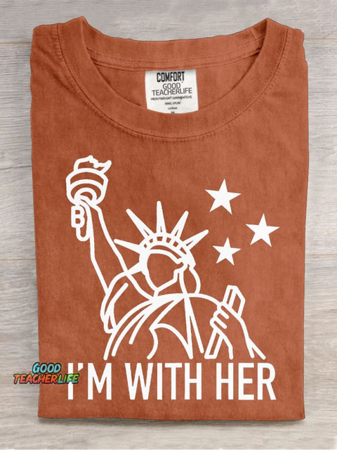 I'm with Her Teacher T-shirt