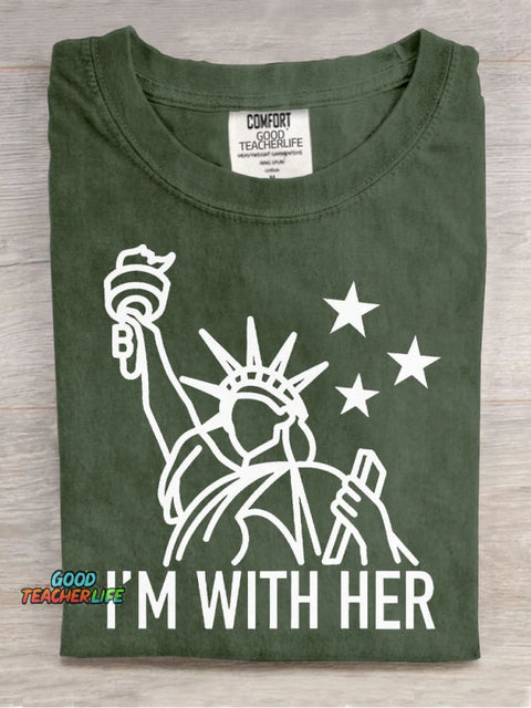 I'm with Her Teacher T-shirt