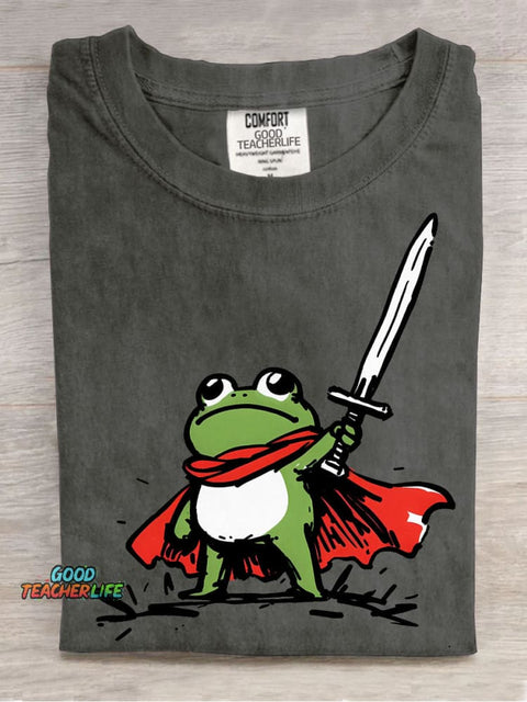 Frog Warrior Decorative Pattern T-shirt