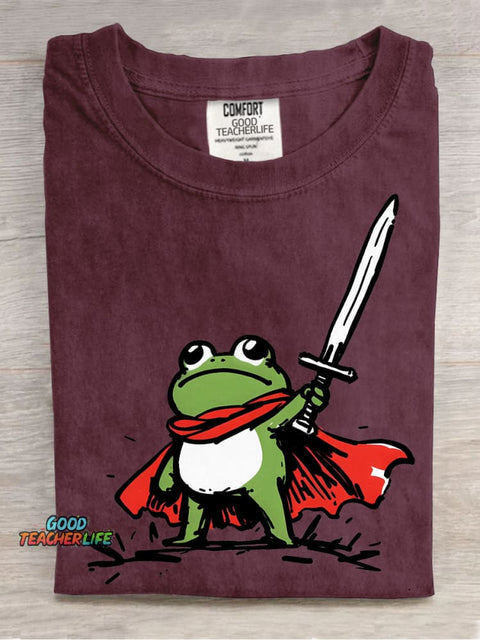 Frog Warrior Decorative Pattern T-shirt