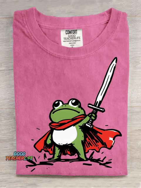 Frog Warrior Decorative Pattern T-shirt
