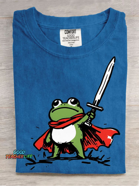 Frog Warrior Decorative Pattern T-shirt