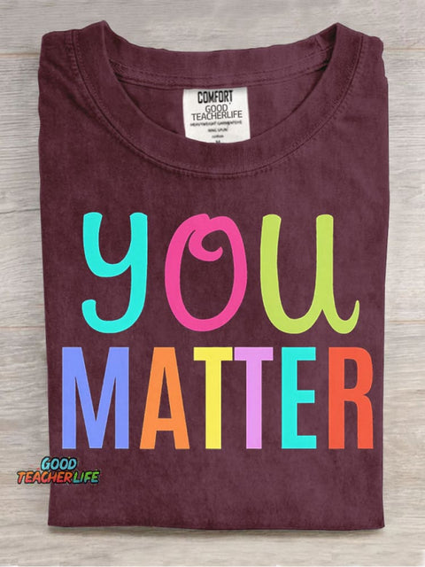 You Matter Decorative Pattern T-shirt