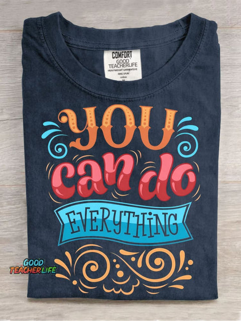 You Can Do Everthing Decorative Pattern T-shirt