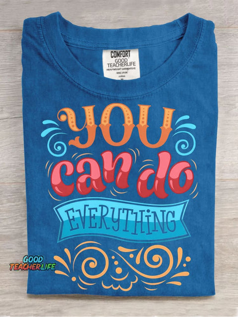 You Can Do Everthing Decorative Pattern T-shirt