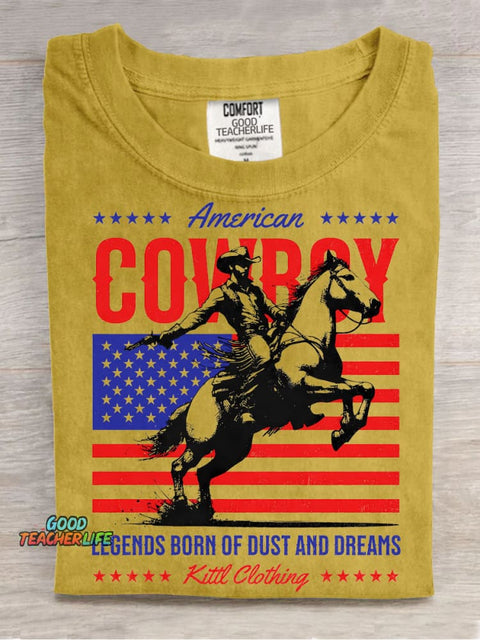 American Cowboy Decorative Pattern T-shirt
