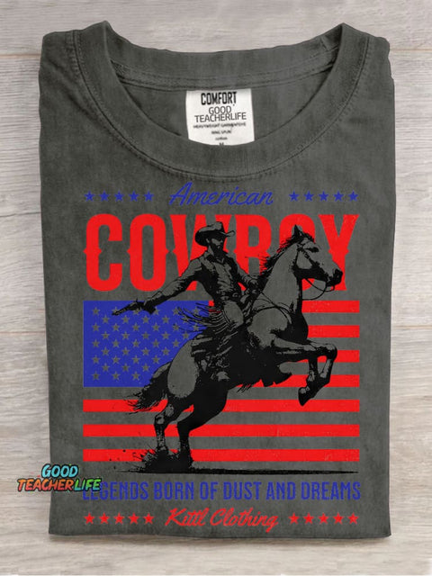 American Cowboy Decorative Pattern T-shirt