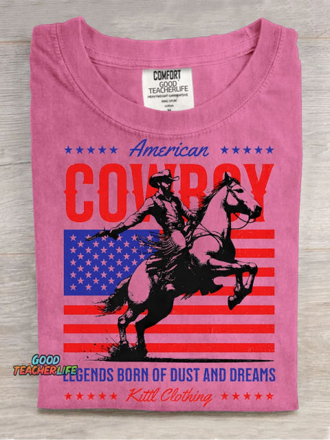American Cowboy Decorative Pattern T-shirt