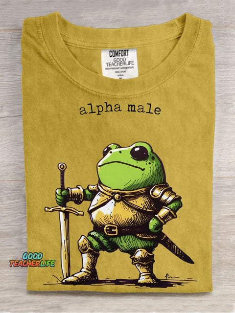 Frog Warrior Decorative Pattern T-shirt