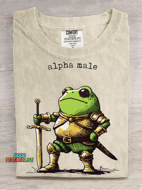 Frog Warrior Decorative Pattern T-shirt