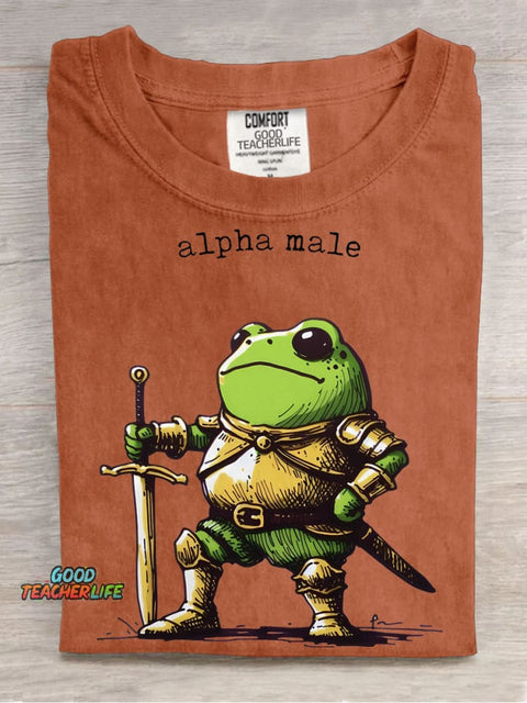 Frog Warrior Decorative Pattern T-shirt