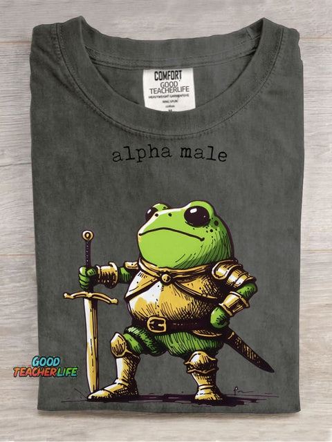 Frog Warrior Decorative Pattern T-shirt