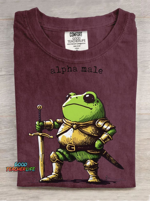 Frog Warrior Decorative Pattern T-shirt
