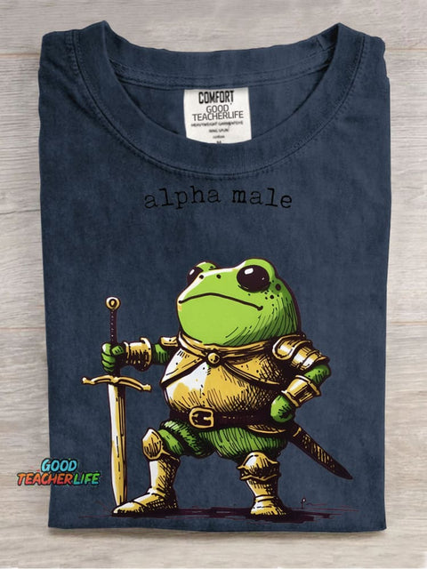 Frog Warrior Decorative Pattern T-shirt