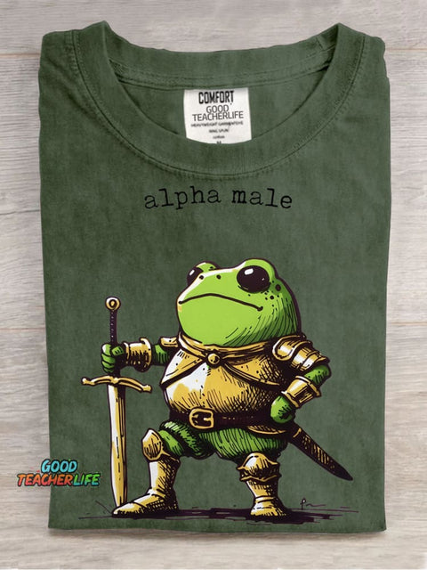 Frog Warrior Decorative Pattern T-shirt