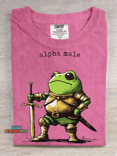 Frog Warrior Decorative Pattern T-shirt
