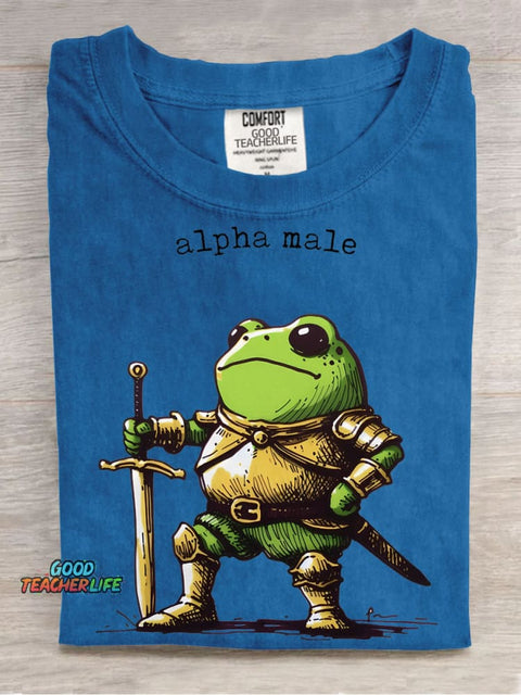 Frog Warrior Decorative Pattern T-shirt