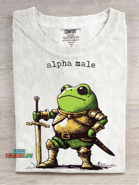 Frog Warrior Decorative Pattern T-shirt