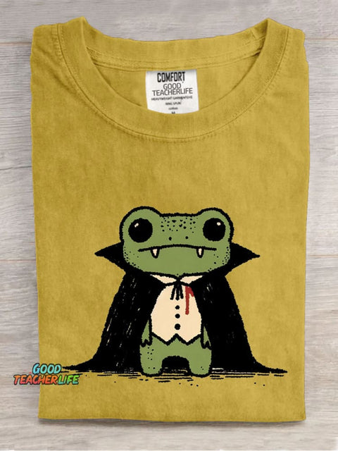 Frog Vampire Decorative Pattern T-shirt