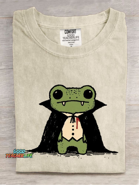 Frog Vampire Decorative Pattern T-shirt