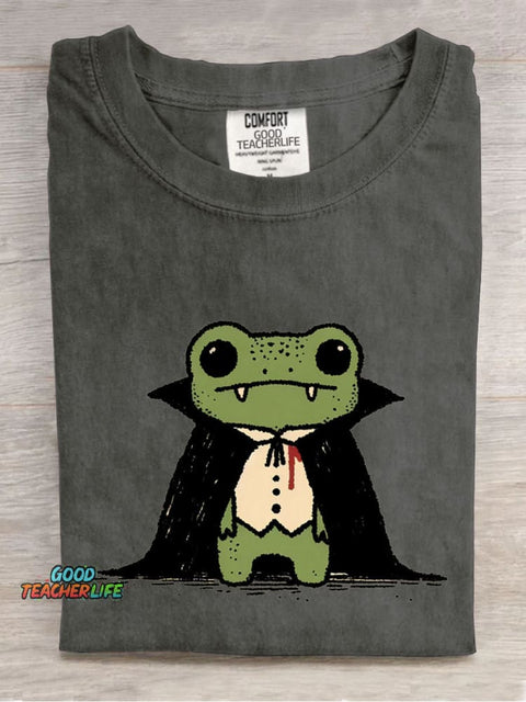 Frog Vampire Decorative Pattern T-shirt