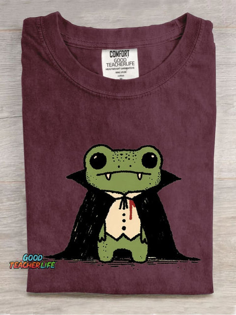 Frog Vampire Decorative Pattern T-shirt