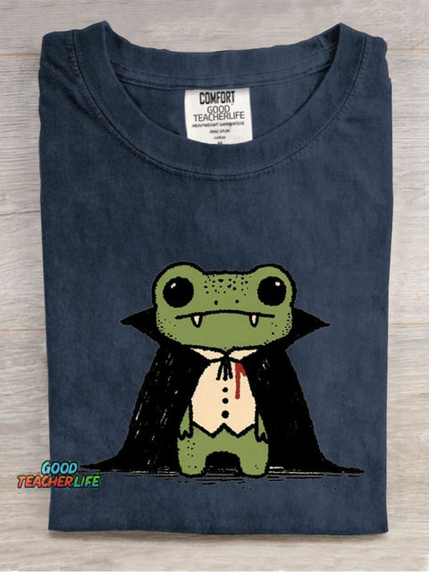 Frog Vampire Decorative Pattern T-shirt