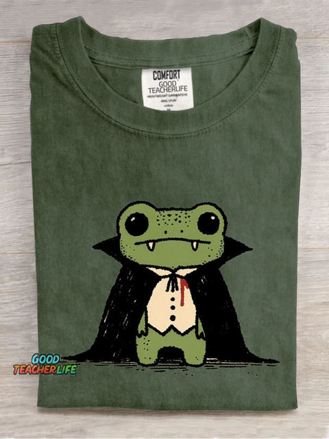 Frog Vampire Decorative Pattern T-shirt