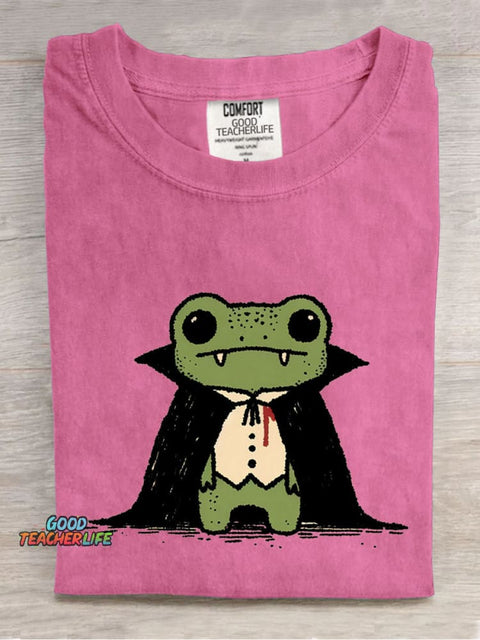 Frog Vampire Decorative Pattern T-shirt