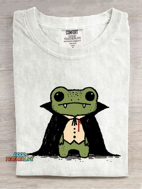 Frog Vampire Decorative Pattern T-shirt