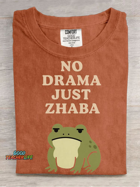 No Drama Decorative Pattern T-shirt