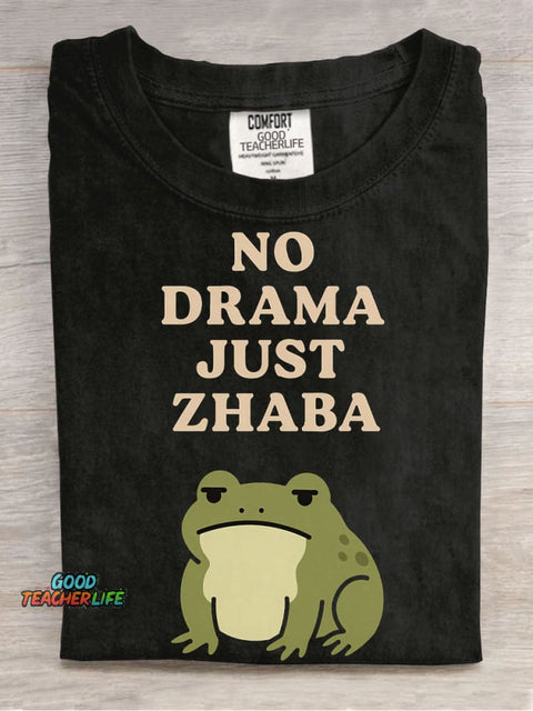 No Drama Decorative Pattern T-shirt