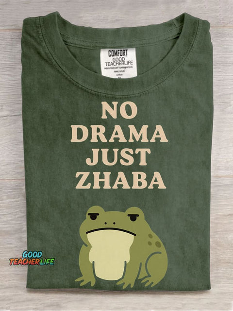 No Drama Decorative Pattern T-shirt