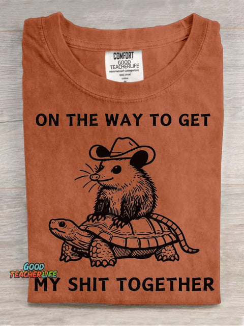Dove Threatening Decorative Pattern T-shirt