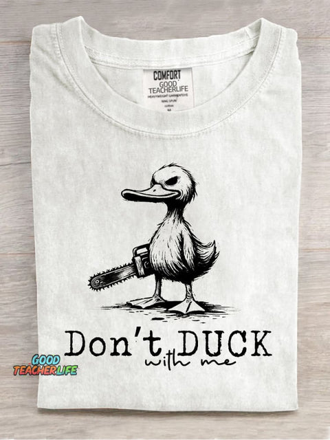 Duck Don't Duck Decorative PatternT-shirt