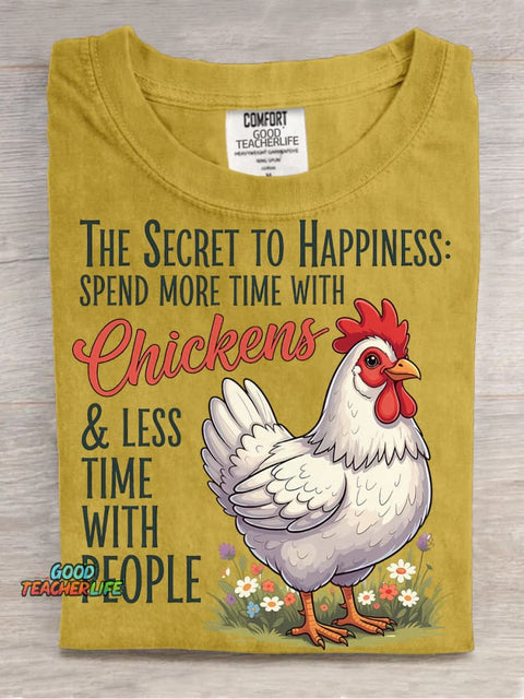 Spend More Time with Chickens Decoration Pattern Decorative PatternT-shirt
