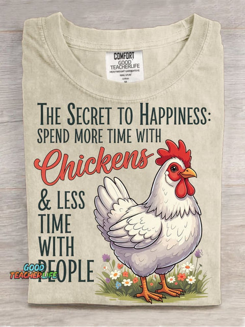 Spend More Time with Chickens Decoration Pattern Decorative PatternT-shirt